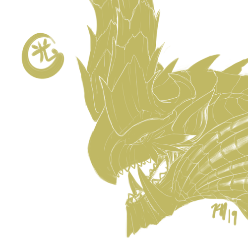 Shagaru Magala! Sorry for the few days I didnt post. I tried drawing him yesterday but it was really