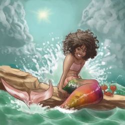 fyblackwomenart:  Mermaid by   Julian Shaw