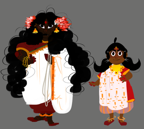 (Concept art: Hindu Project)In my Hindu project based on the reincarnation of Hindu God and Goddess 