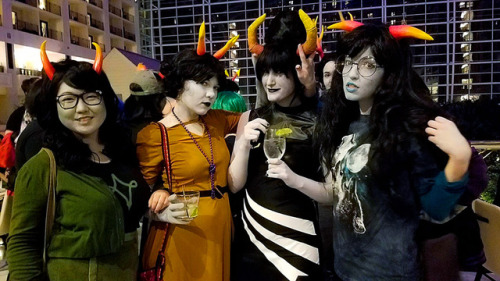 cowbuttcrunchies:It is the year of our lord 2017, and we sure are still Homestuck Trash. Katsucon 
