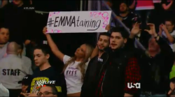 hbshizzle:  EMMA JUST FUCKING CHILLING IN THE CROWD NBD.   NXT take over? Damn that would be amazing!