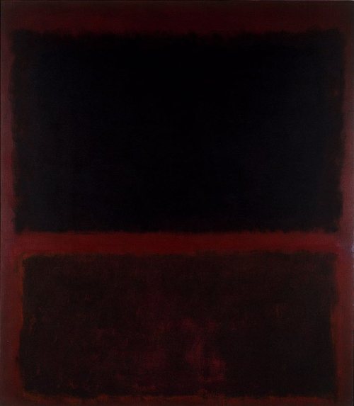  				Mark Rothko, No. 12 (Black on Dark Sienna on Purple), 1960, Oil on canvas 120 1/8 x 105 ¼ in.