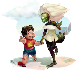 nyut:  Steven and Centi by Analostan  