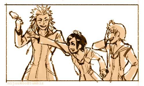 nijuukoo:   81314 Month Day 1 - Beginnings (Word Prompt from vikingkatze)  Thank you for a fitting word for this project <3 Welcome to this year’s AkuRoku AND AkuRokuShi 81314 Month \o/ it’ll include AkuRoku, AkuShi, RokuShi, or AkuRokuShi in any