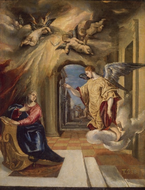 La Anunciación por El Greco, 1570-72.