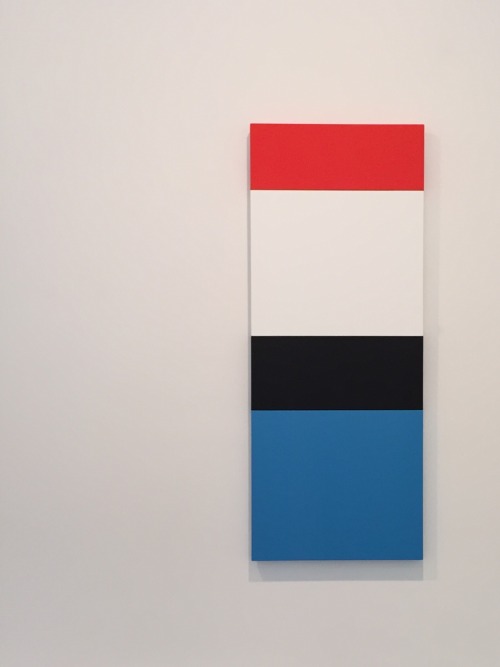 bigandstrong:  Ellsworth Kelly - Red White Black Blue, 2014 Photo taken at the Matthew Marks Gallery