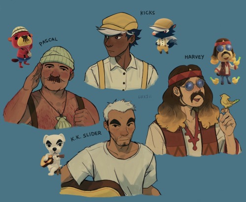 luxjii: Some of my favourite ACNH NPCs humanised