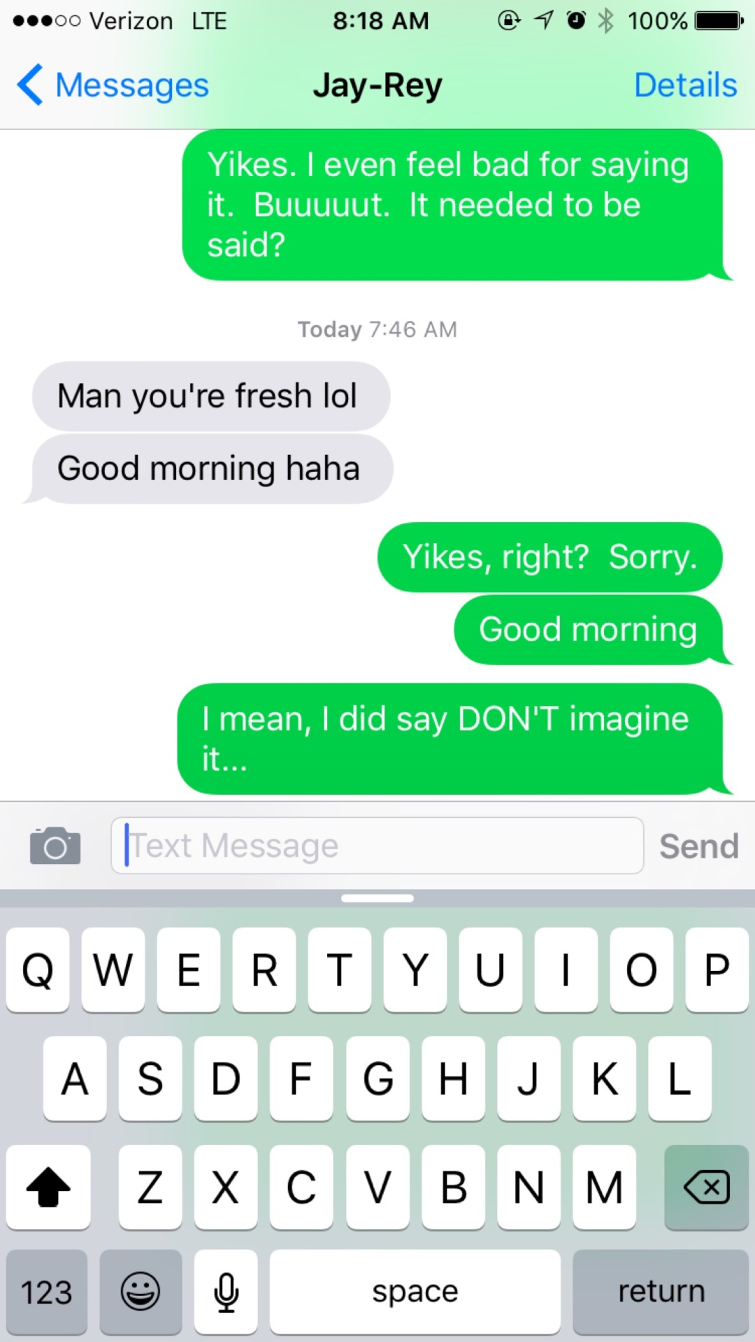 Dirty good morning texts