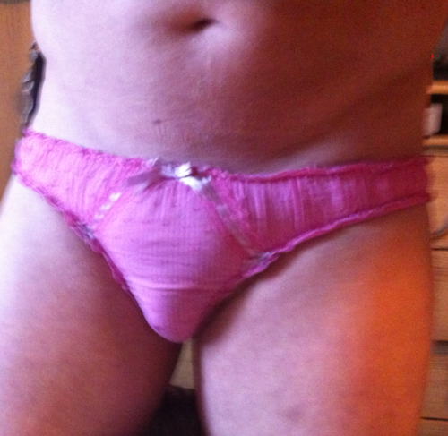 guyinpanties:  These make me want to walk around in just my underwear. Shame I can’t.