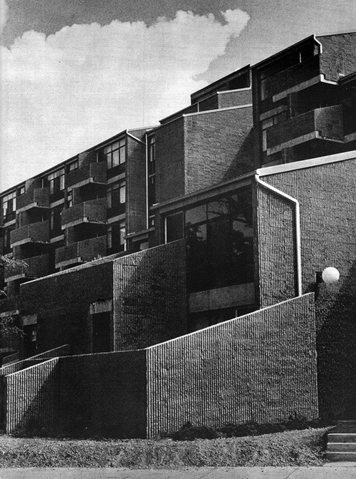 architectureofdoom:Shoreline Apartments, Buffalo,  Paul Rudolph, 1971-74