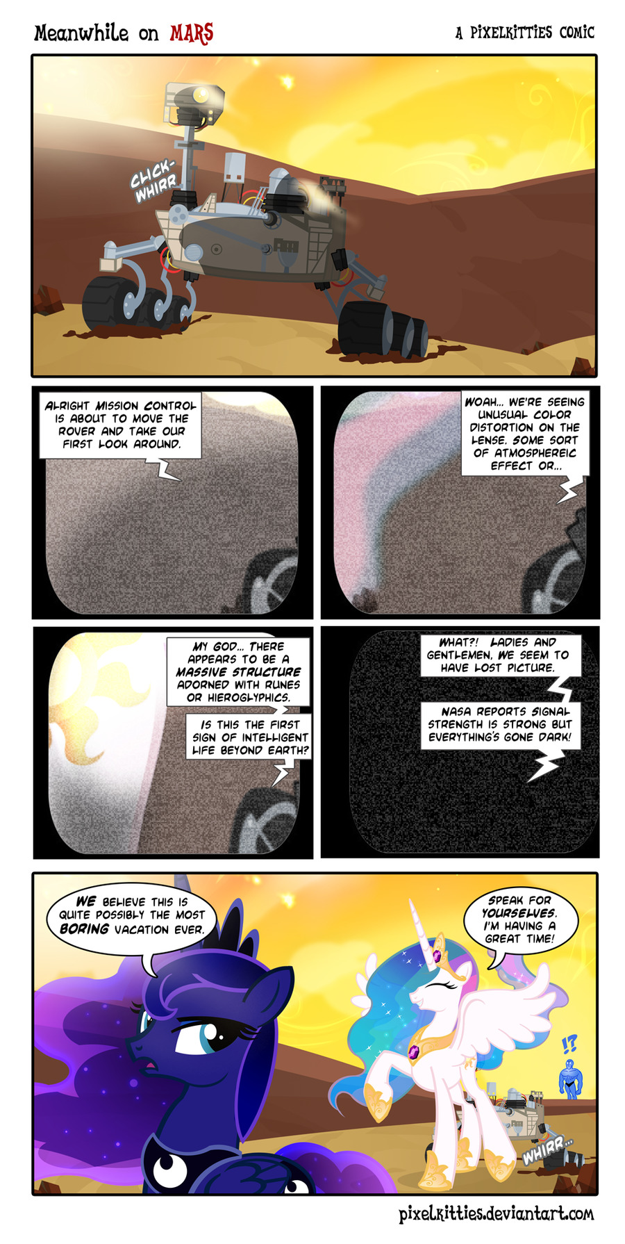 epicbroniestime:  Meanwhile On Mars comic by *PixelKitties