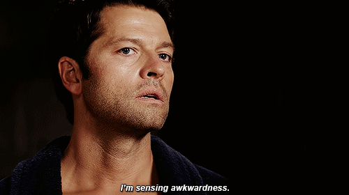 nishaskumar:  DEAN ENCOUNTERS CASTIEL AT THE BUNKER ONE MORNING.AND THINGS GET A BIT HEATED.PART- 7