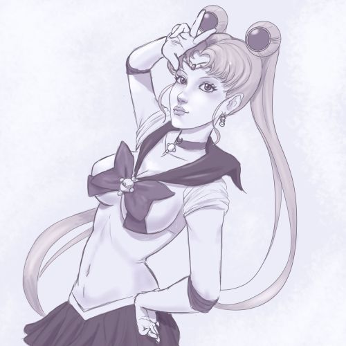 Some Sailor Moon… The lines are a bit messy, but its too hot for me to care…
