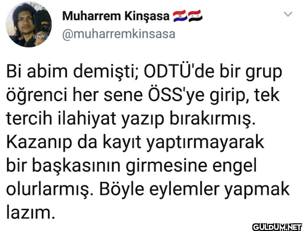 Muharrem Kinşasa...