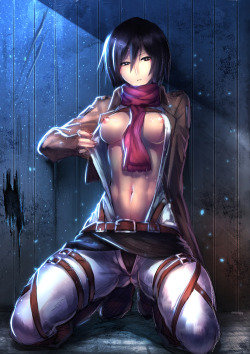 tuxxorscomixxx:  Mikasa Stripping  Download my sexy Shingeki No Kyojin hentai… http://unlimited-sexxy-works.tumblr.com/post/94930720889