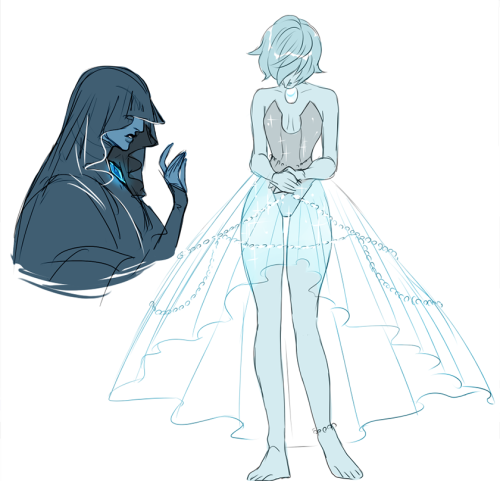 heres some scribbles from todays episodealso bonus fancy lapis since all we saw is her silhouette :(