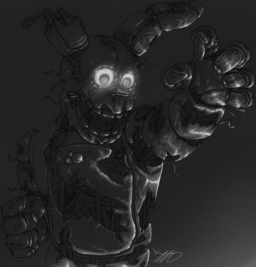 Here is a good ol&rsquo; Springtrap&hellip;Yes Peter is under there 