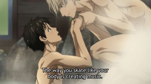 borntomake:  This is one of my favorite details about YOI. The reason Victor gives Yuuri for why he left Russia to become his coach is “because of the music.” He says Yuuri creates this with his body. Poetic, right? Maybe more than you think. Let’s