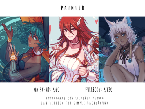 faithom:Hello, opening commissions again! A huge thanks to everyone who’s been patient with me updat
