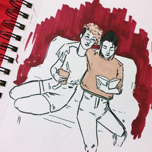 it&rsquo;s been too long since I drew my fave carry on boys, so inktober day 10 feat. simon and baz 