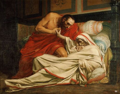 hadrian6: Death of Tiberius. 1864. Jean Paul Laurens. French 1838-1921. oil/canvas. hadrian6.