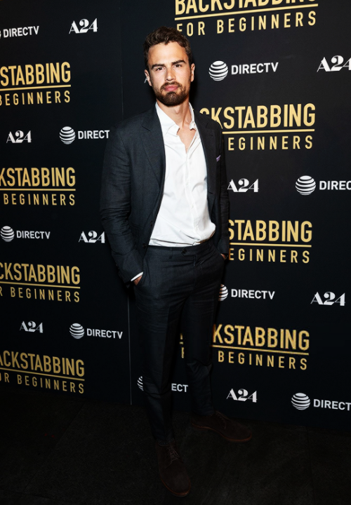 Theo James attends the &lsquo;Backstabbing For Beginners&rsquo; New York screening at iPic Theater o