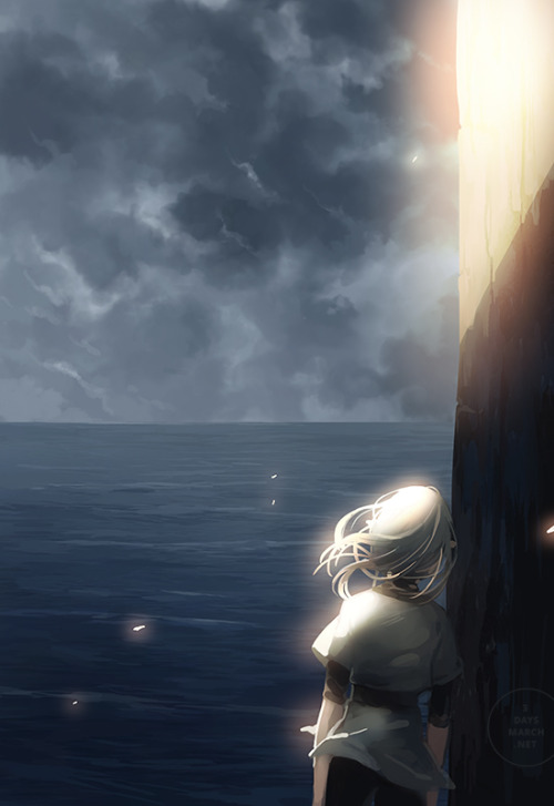 andatsea:  The sea, the ocean, the barrier.