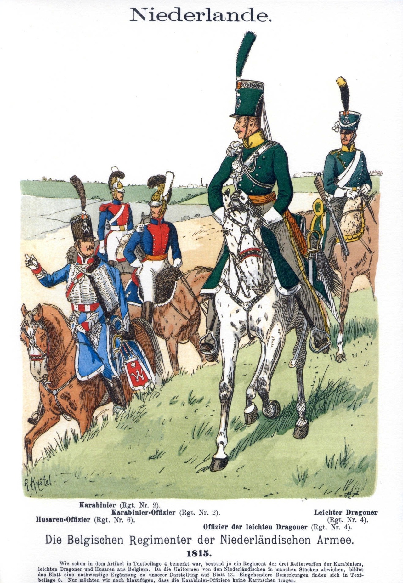 Cavalier Delprado 1 empire Carabinier hollandais 1815 Dutch carabiniers 