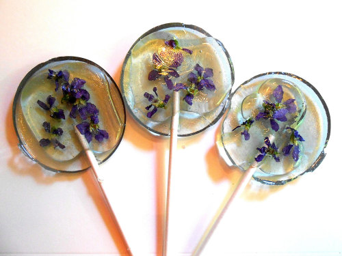 culturenlifestyle: Ethereal Lollipops Hold Edible Flowers Inside Pittsburg-based boutique Sugar Bake