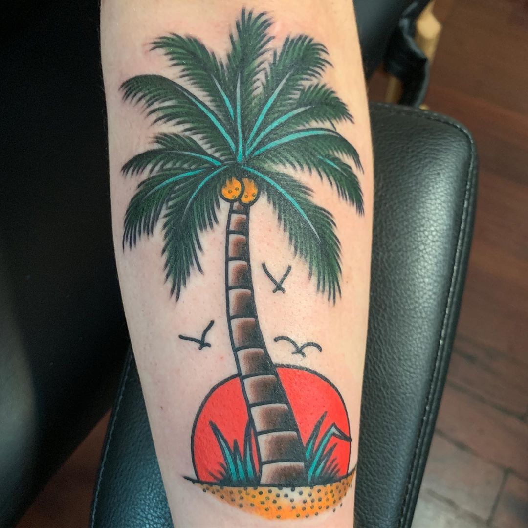 Monster Steel on Twitter Bold traditional palm tree by Forrest Taylor  Instagram liquidarts themonstersteel tattoosupply traditionaltattoo  americantraditional palmtreetattoo blackandgreytraditional  httpstcoxvJpEZycIF  Twitter