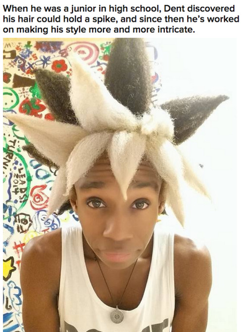 moonblossom:  volatilequeen:  blvck-unicornn:  buzzfeed:  People Can’t Stop Talking About This Dude’s Awesomely Nerdy Hair  i love him.  Amazing   We’ve got a name to go with the face! And the hair! 