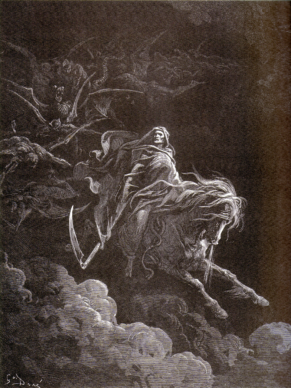 Dangerous places, Death on a Pale Horse Gustave Doré c. 1865