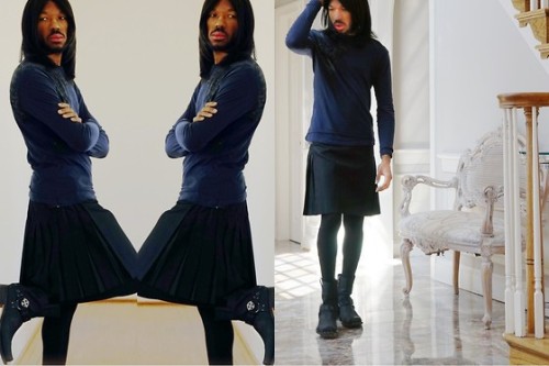 ufash-com:  To understand the future know the past (by Gustavo H) Follow my blog for men in skirts & tights:http://tumblr.ufash.com/ 