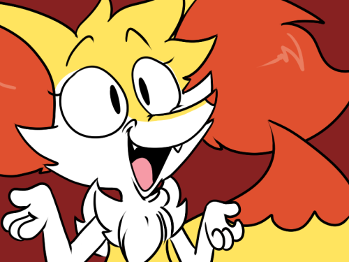 questionbraixen: hey, hey, hey, it’s dump ass braixen!  Hey it’s that derpy Braixen again~! X3 Awyiss~ >w<