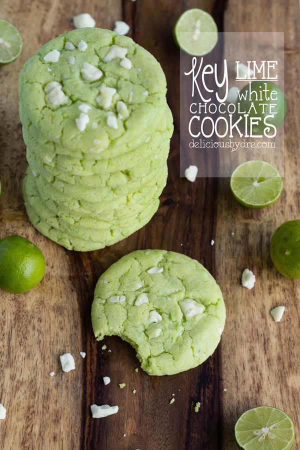 thecakebar:  Easy Key Lime White Chocolate Cookies