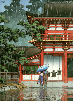 inushige:  川瀬巴水作『奈良春日神社』（昭和８年作）がベースの模様。 