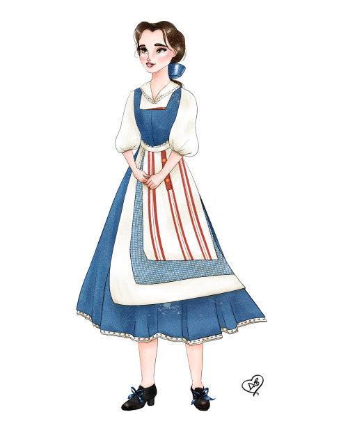 Belle’s blue dress in the live adaptation isn’t my favorite but there are some elements that I like 