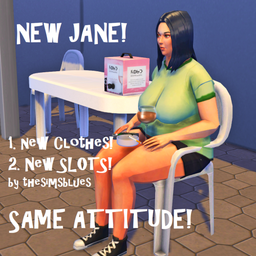 new jane! (deco sim) now with slots made by the oh so awesome; @thesimsblues! DL dropbox / sfs