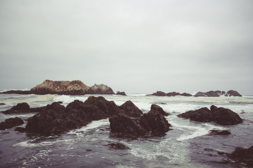 The Restless Sea, MontereyThe gloomy skies perfectly matched the constant crashing of waves upon the