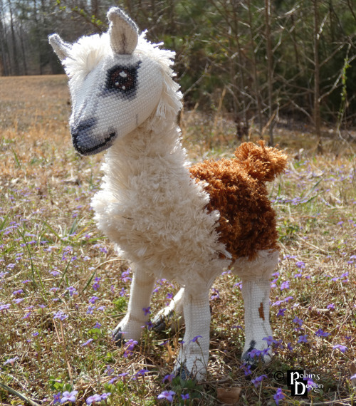 We need a break from all the drama. Meet Rama the No Drama Llama. He is a combination of cross stitc