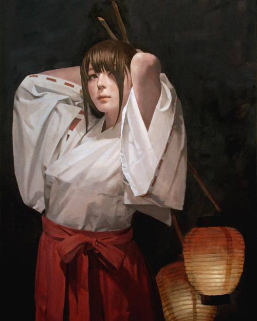 supersonicart:Takahiro Imai.Gorgeous, classically influenced portraits by Japanese artist Takahiro I