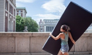 thepeoplesrecord:  Columbia student will carry her mattress until her rapist exits schoolSeptember 2, 2014 While most students at Columbia University will spend the first day of classes carrying backpacks and books, Emma Sulkowicz will start her semester