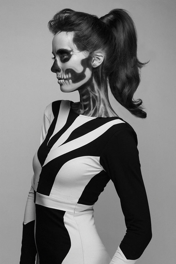 designwrld:                     Skeleton Make-Up by Mademoiselle Mu   