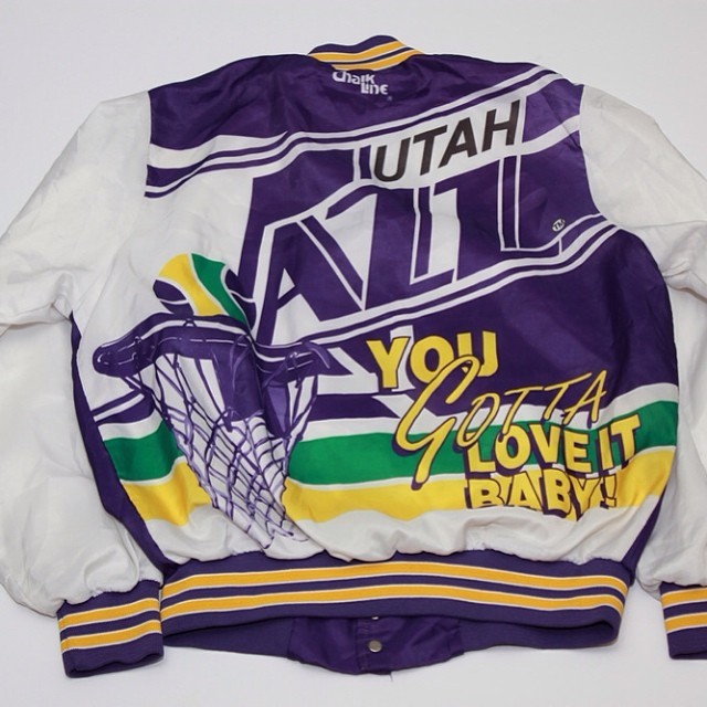 utah jazz retro jacket