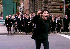 Anniefelis:  Runakvaed:keanu Reeves Acting Silly On The Set Of The Matrix. (For Anne,