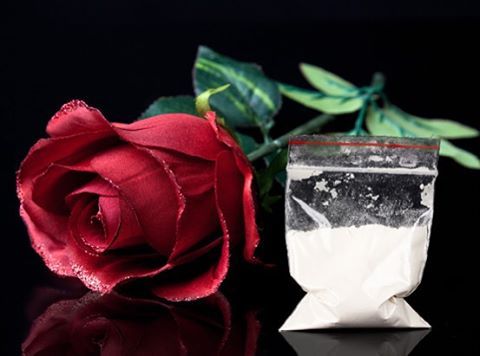 Love is like Cocaine…. #love #cocaine #loving #cocainecrazy #roses #art #rose #snow