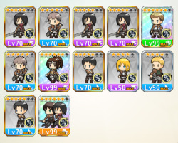 Looks of the new avatars for the 2nd SnK