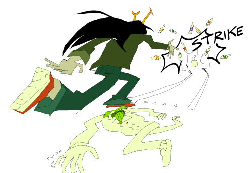 Doc Scratch Eternal Torture Where He Is Killed And Resurrected On Loop So Vriska Can Do A Little Bowling.
