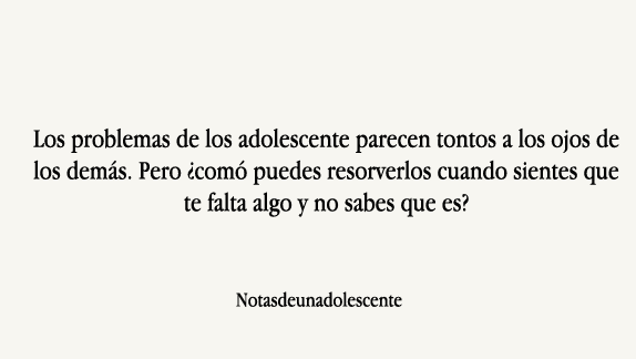 Notas de una Adolescente