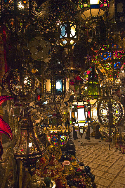 Let there be light (lamp shop, Marrakesh, porn pictures